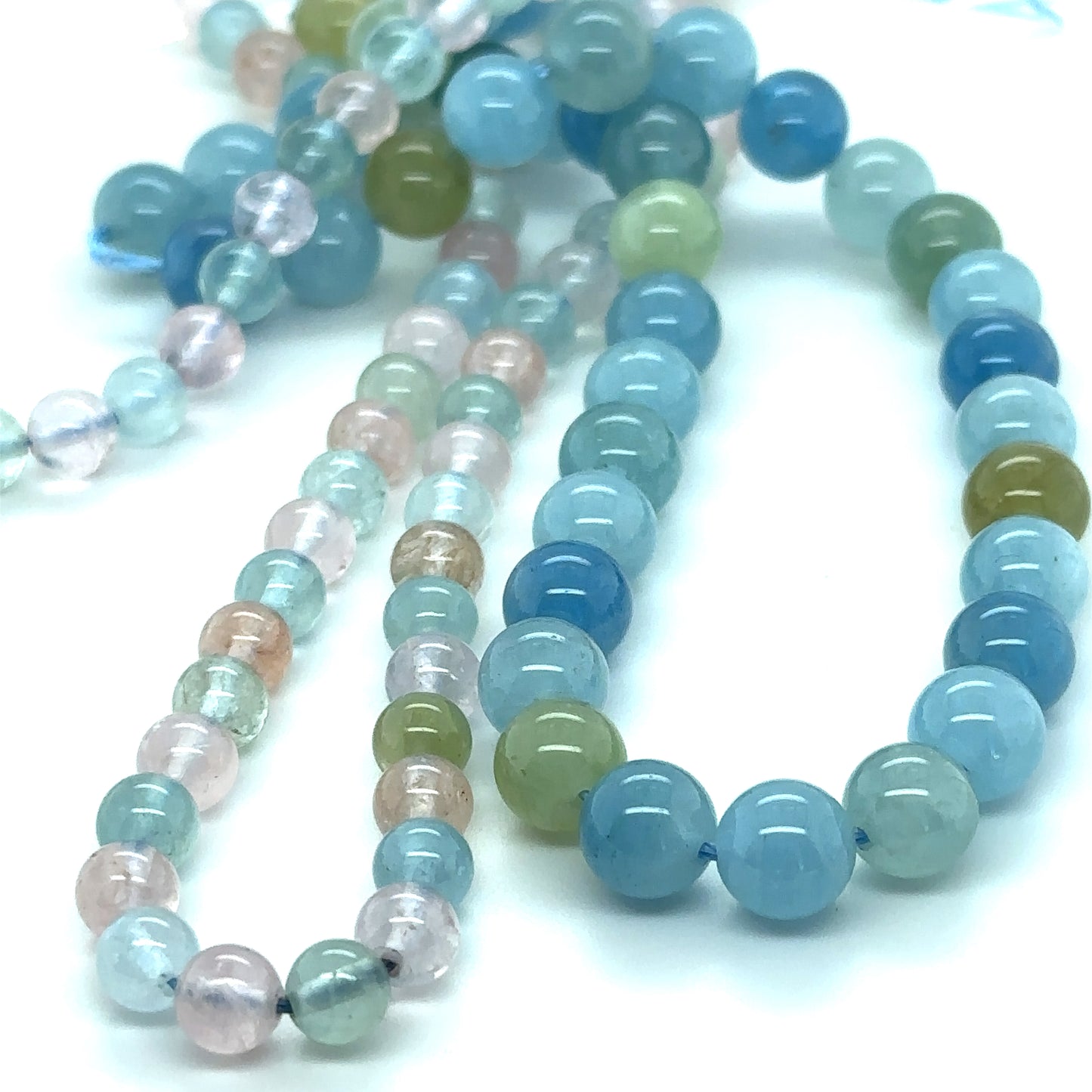 Beryl Multi Color Polished Beads