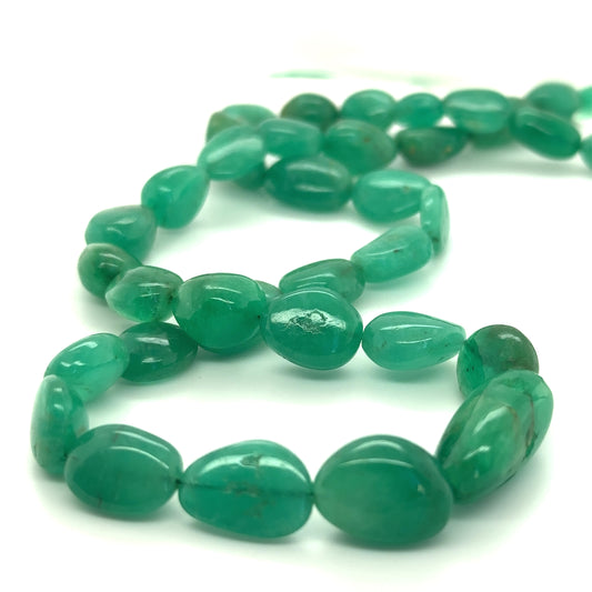 Emerald Pebble Beads