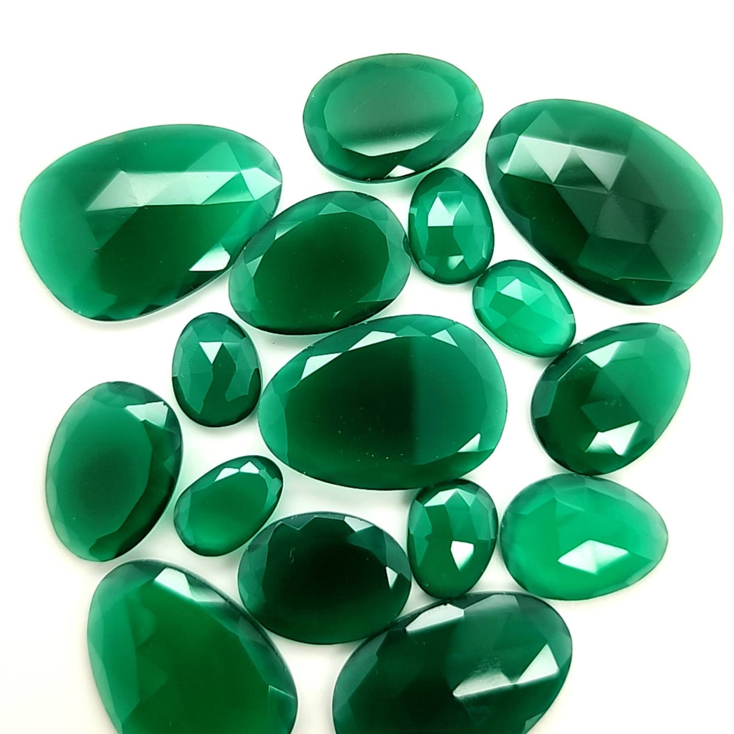 Green Onyx Flat Cut