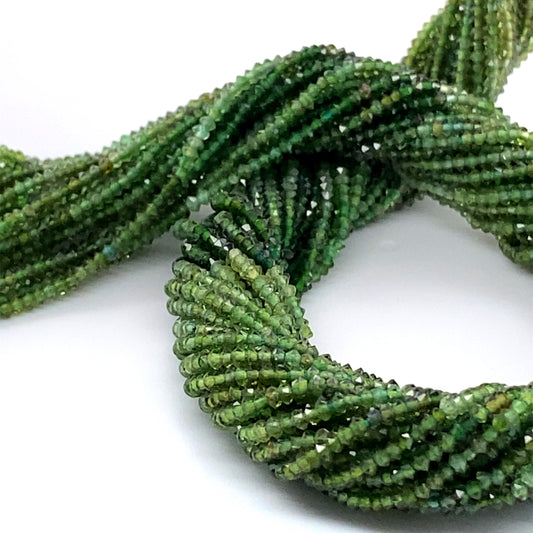 Tourmaline Green Faceted Beads