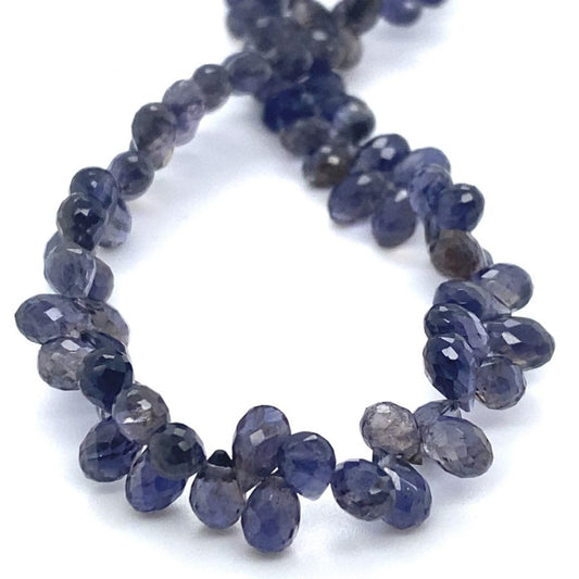 Iolite Briolette Beads