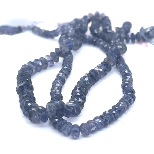 Iolite Facet large Beads