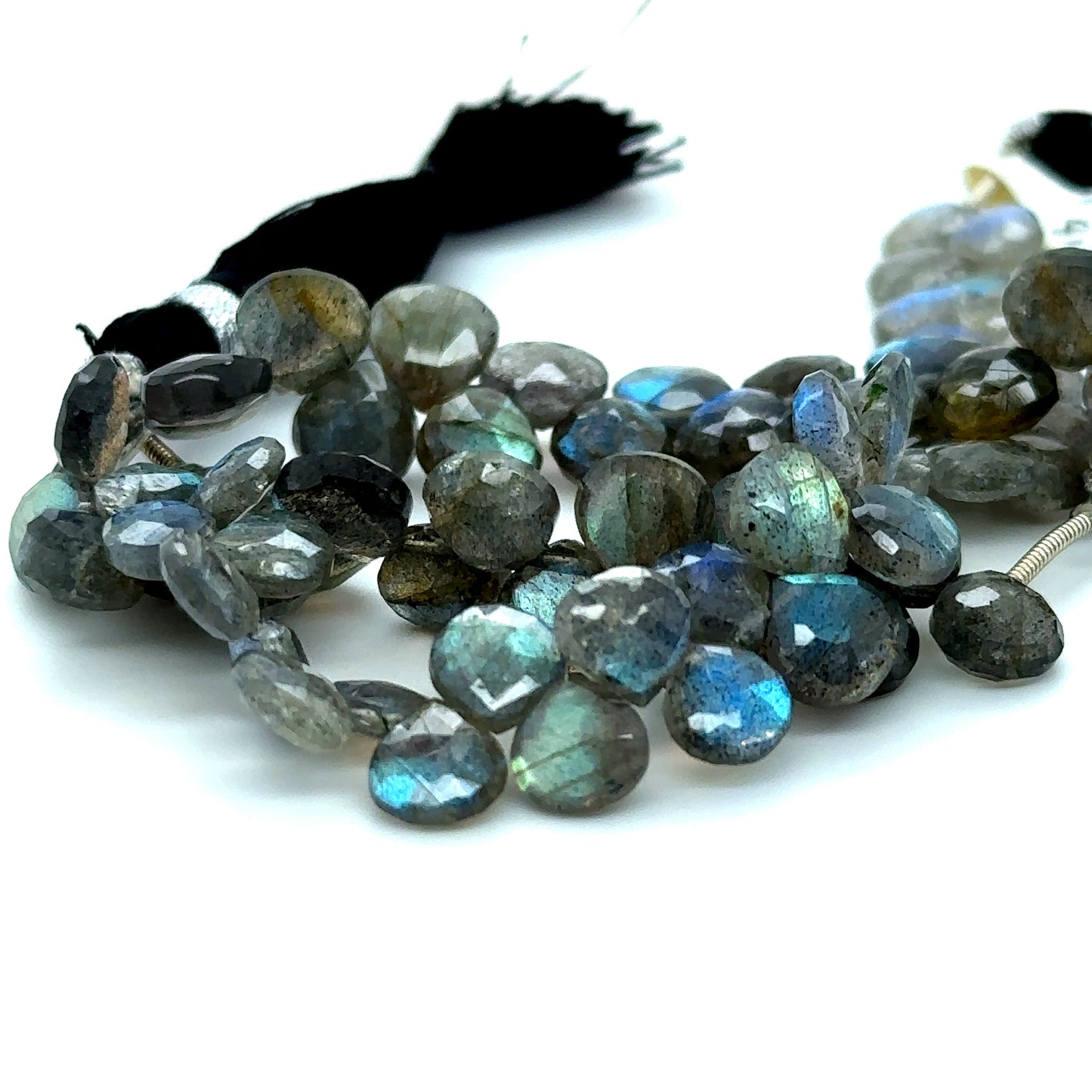 Labradorite Badam Beads