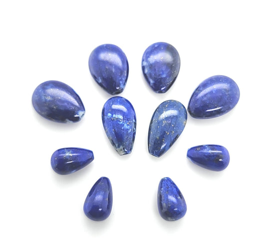 Lapis Lazuli Briolette and Polished Drops