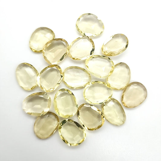 Lemon Quartz Flat Cut