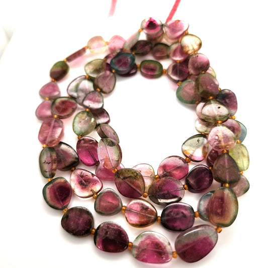 Tourmaline Irregular Flat Beads