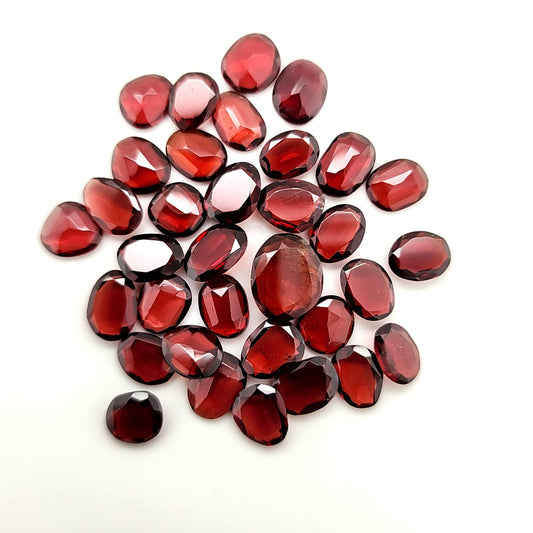 Pyrope Garnet Flat Cut