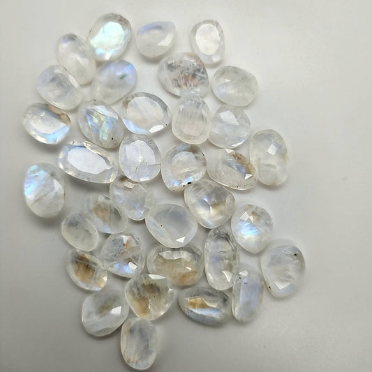 Rainbow Moonstone Flat Cut