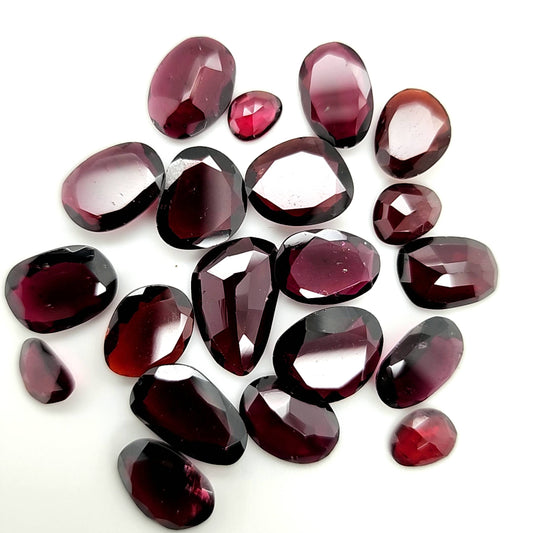 Rhodolite Garnet Flat Cut