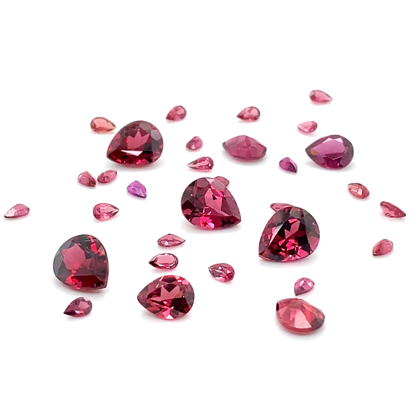 Rhodolite Pears Price List