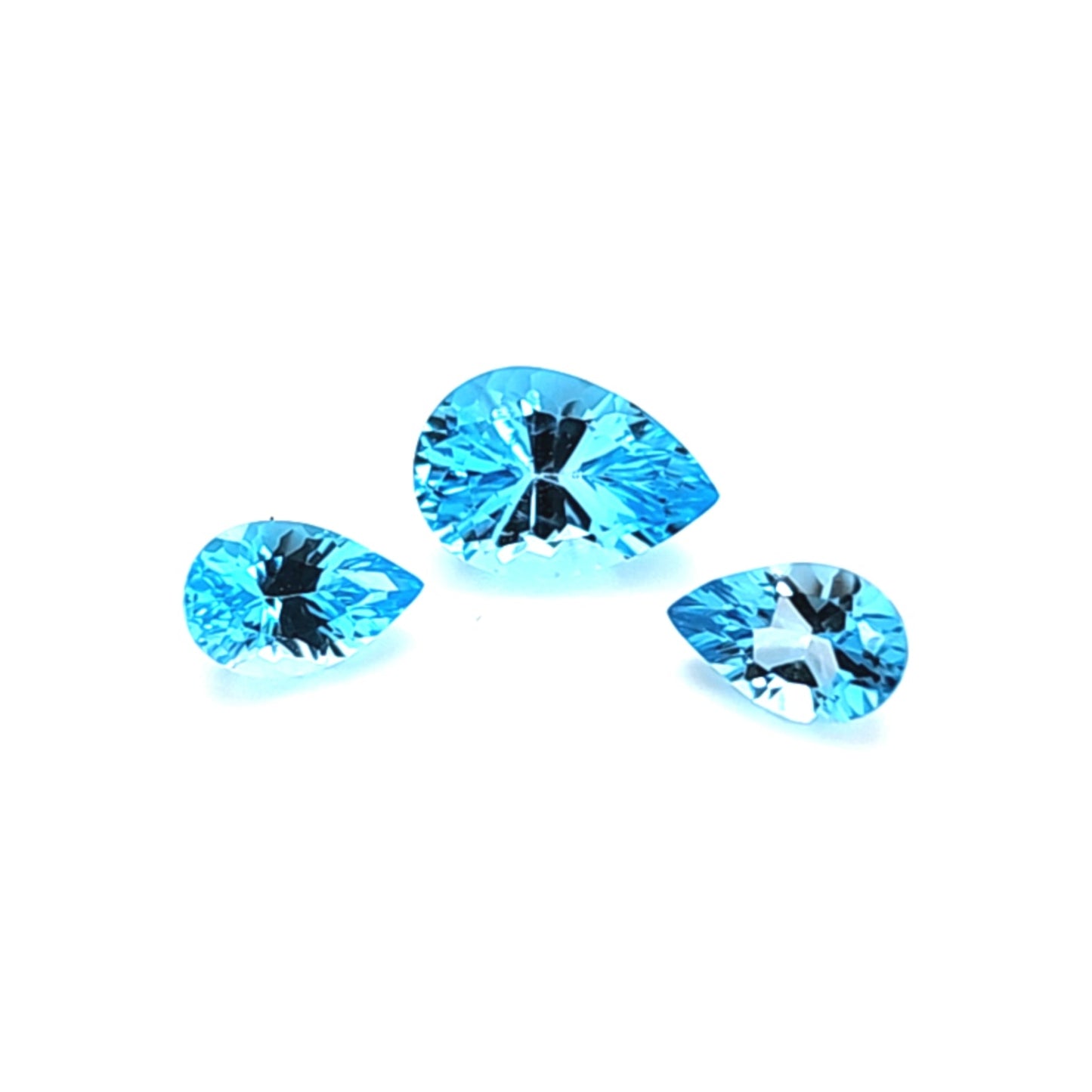 Swiss Blue Topaz Pear Concave Price List