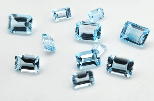 Sky Blue Topaz Octagons Price List