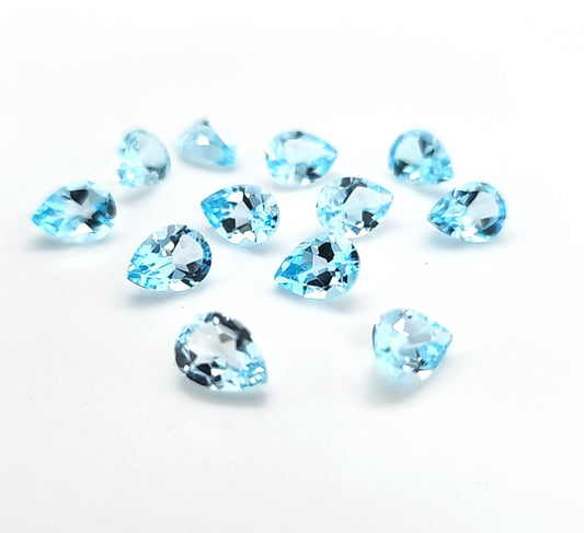 Sky Blue Topaz Pear Price List