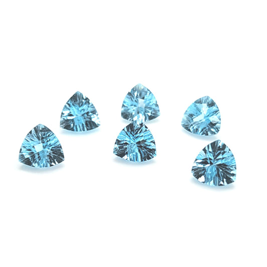 Sky Blue Topaz Trilliant Concave Price List