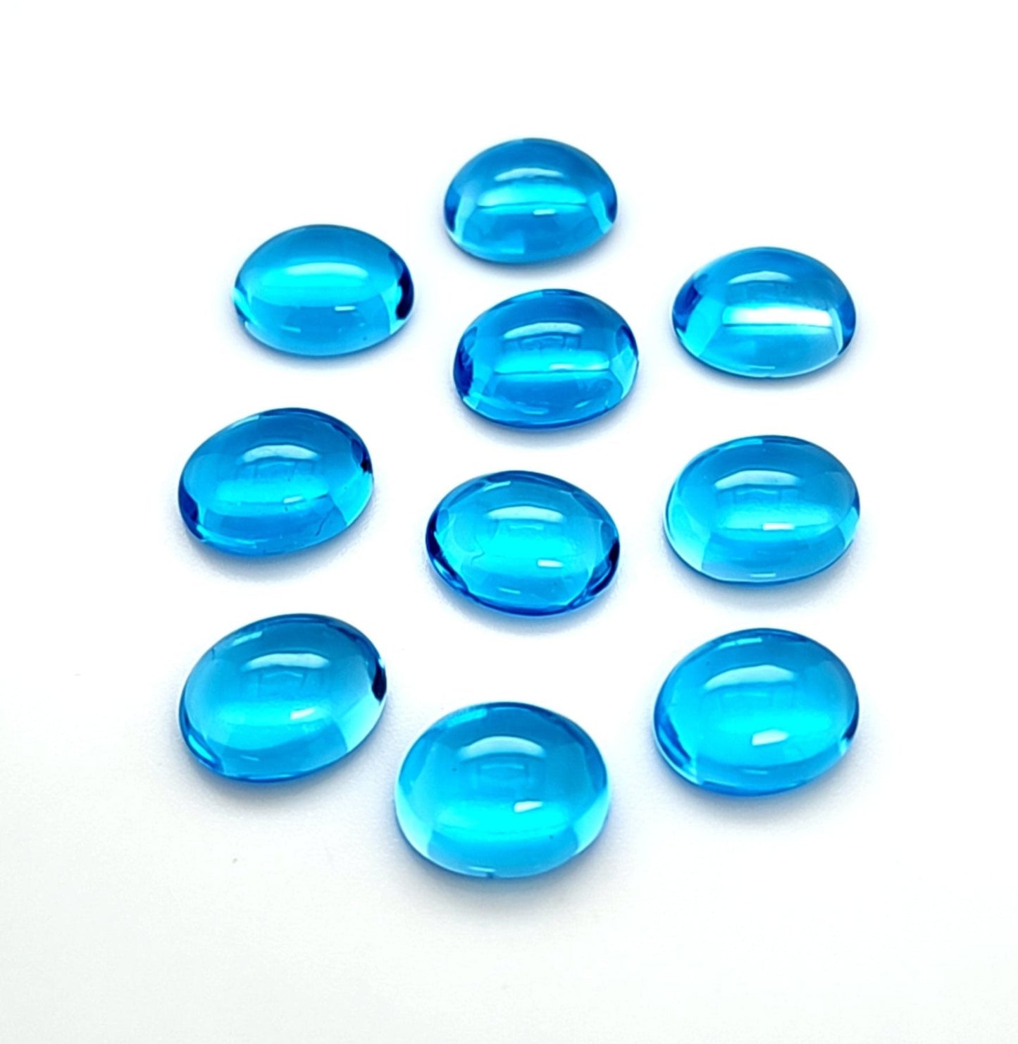 Swiss Blue Topaz Oval Cab