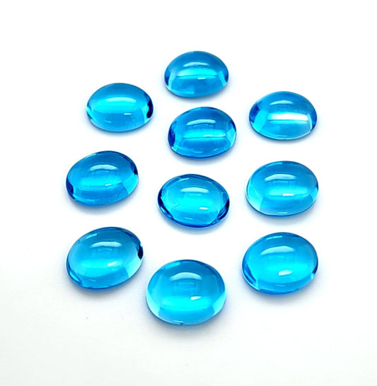 Swiss Blue Topaz Oval Cab