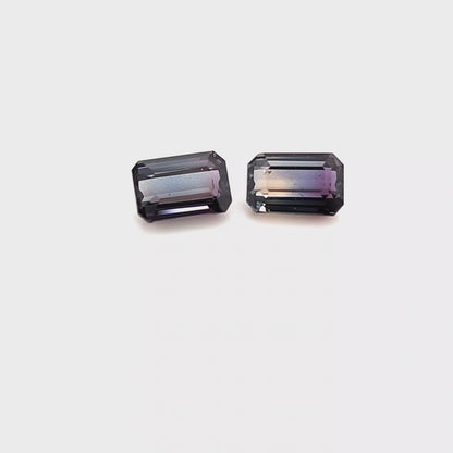 Bi -Colour Sapphire Octagon 1.731ct