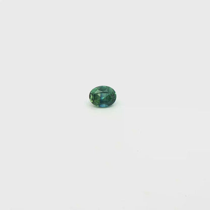 Peacock Sapphire Oval 1.079ct
