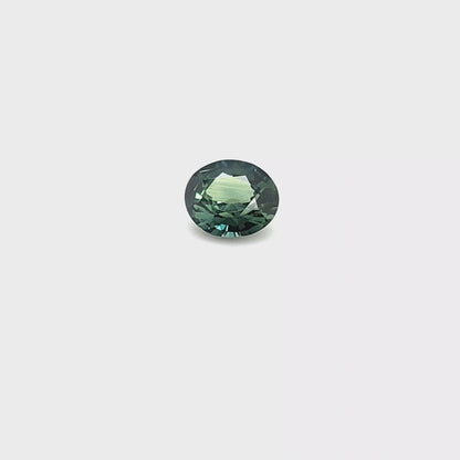 Peacock Sapphire Oval 0.892ct