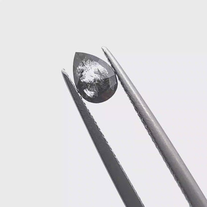 Salt & Pepper Diamond Pear 0.513ct