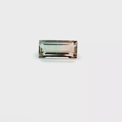 Bi-Color Tourmaline Baguette 5.673ct