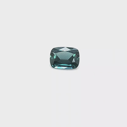 Peacock Sapphire Rect Cushion 0.836ct