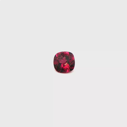 Rhodolite Checkerboard Square Cushion 5.463ct