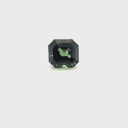 Peacock Sapphire Octagon 2.982ct