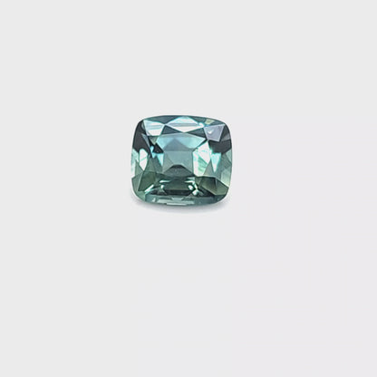 Peacock Sapphire Rect Cushion 1.659ct