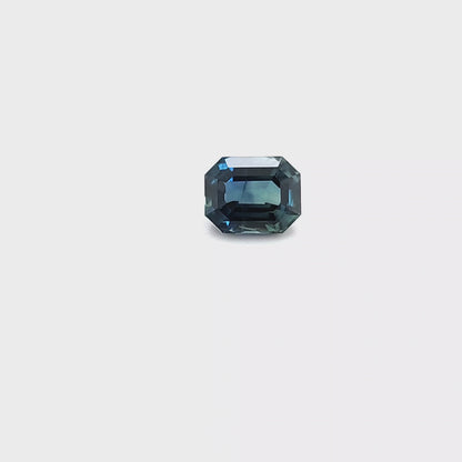 Peacock Sapphire Octagon 1.671ct