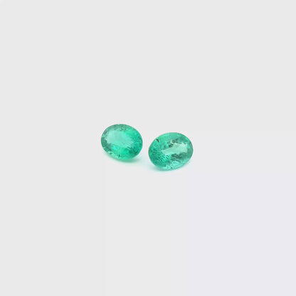 Emerald Oval Pair 1.496ct