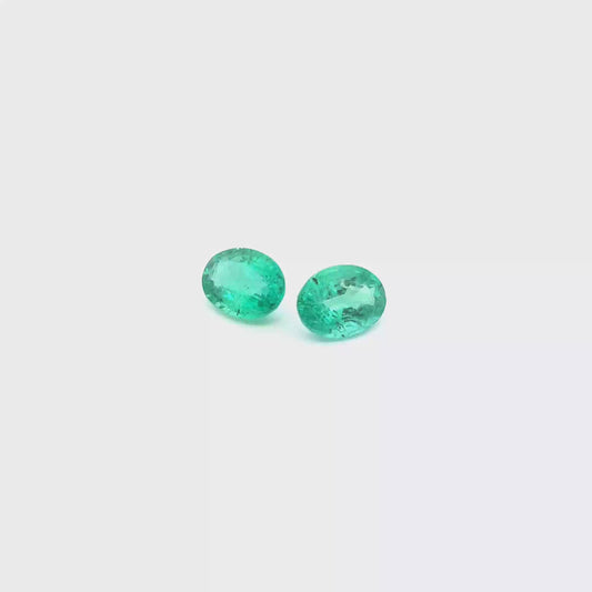 Emerald Oval Pair 1.496ct