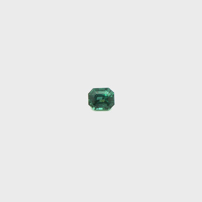 Peacock Sapphire Octagon 1.972ct