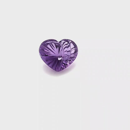 Amethyst Carving Heart 6.664ct