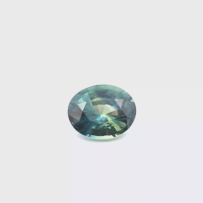 Sapphire Peacock Oval 1.973ct