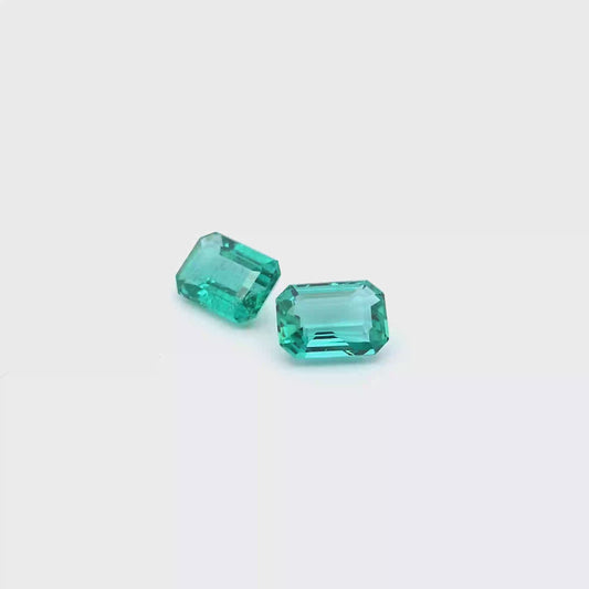 Emerald Octagon Pair 1.759ct