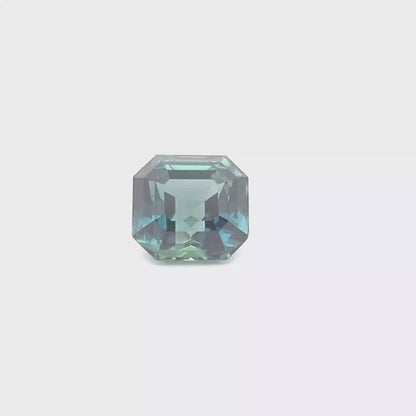 Sapphire Peacock Octagon 3.122ct