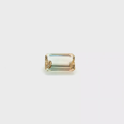 Bi-Colour Tourmaline Octagon 4.603ct