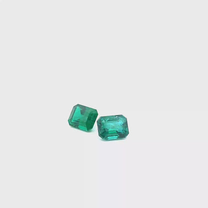 Emerald Octagon Pair 0.94ct