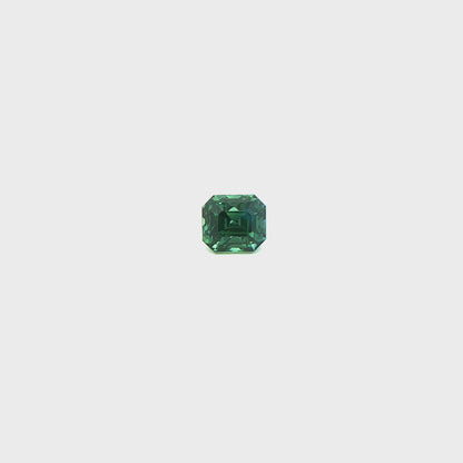 Sapphire Peacock Octagon 3.049ct