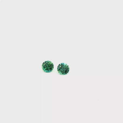 Peacock Sapphire Round 1.023ct