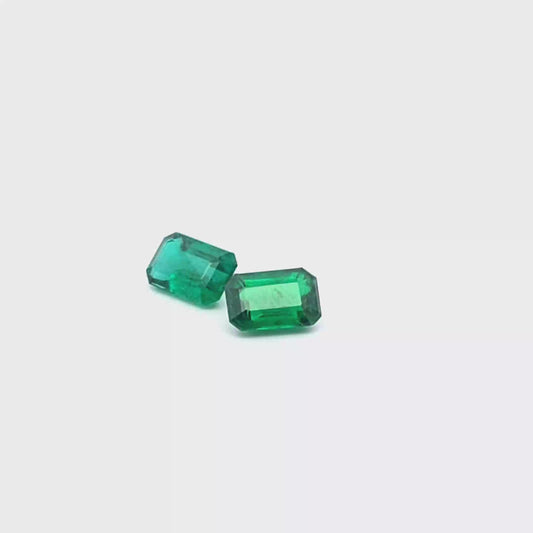 Emerald Octagon Pair 1.011ct