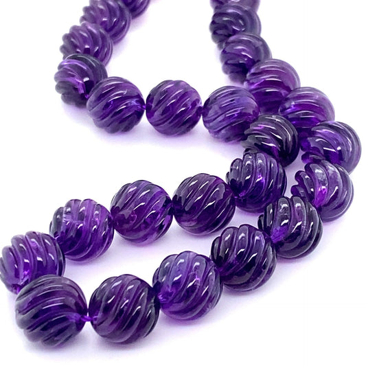 Amethyst Carved Beads