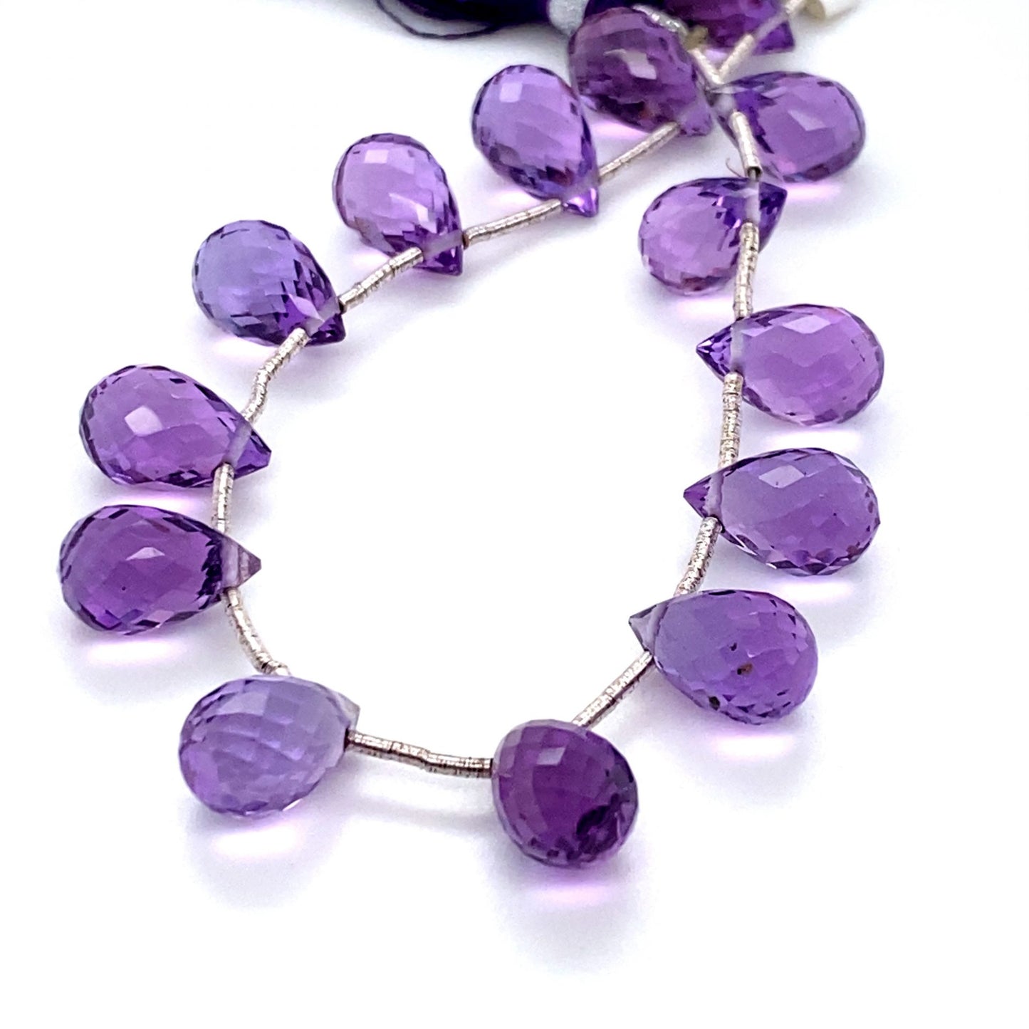 Amethyst Briolette Beads