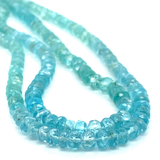 Apatite Facet Beads - Blue / Green