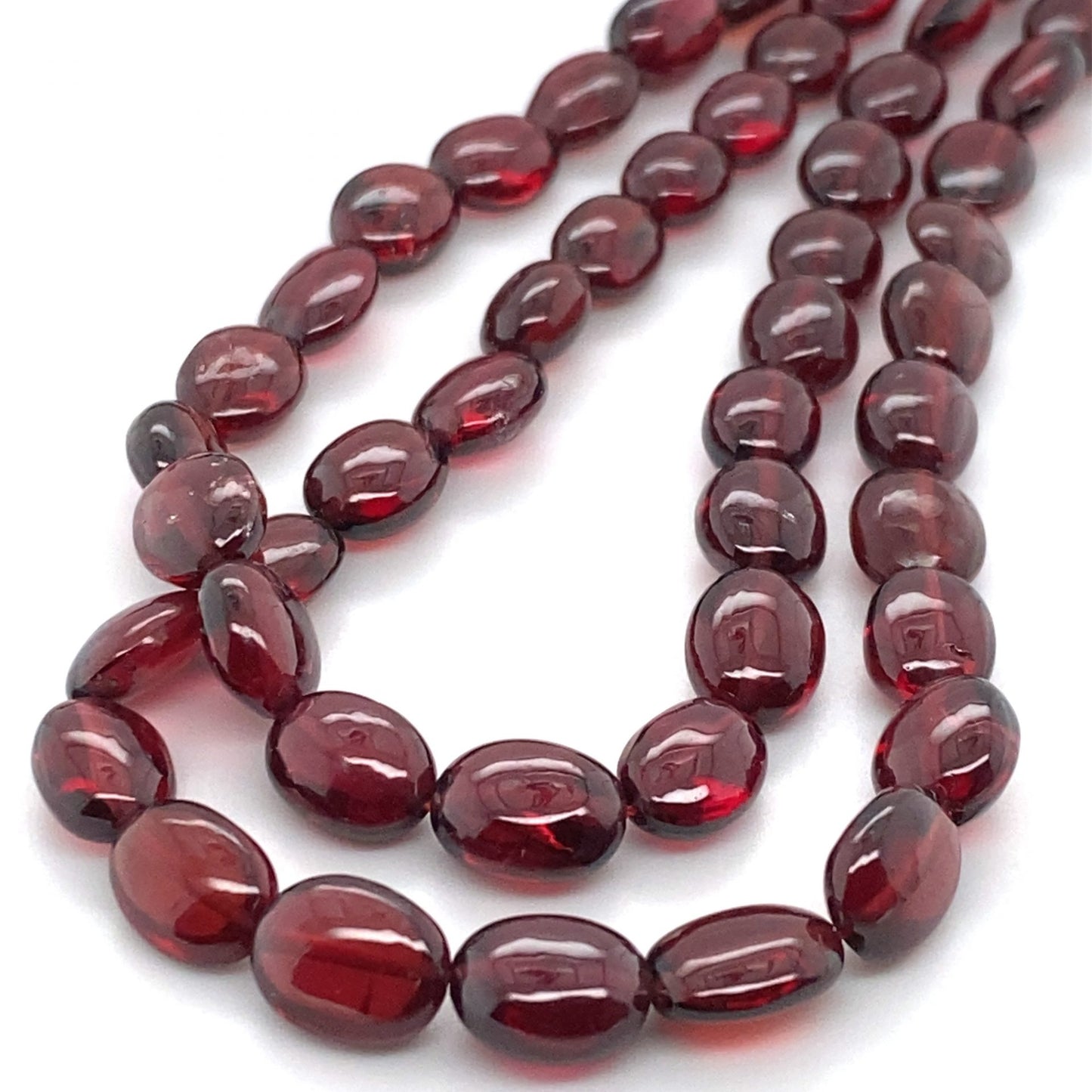 Garnet Pebble Beads