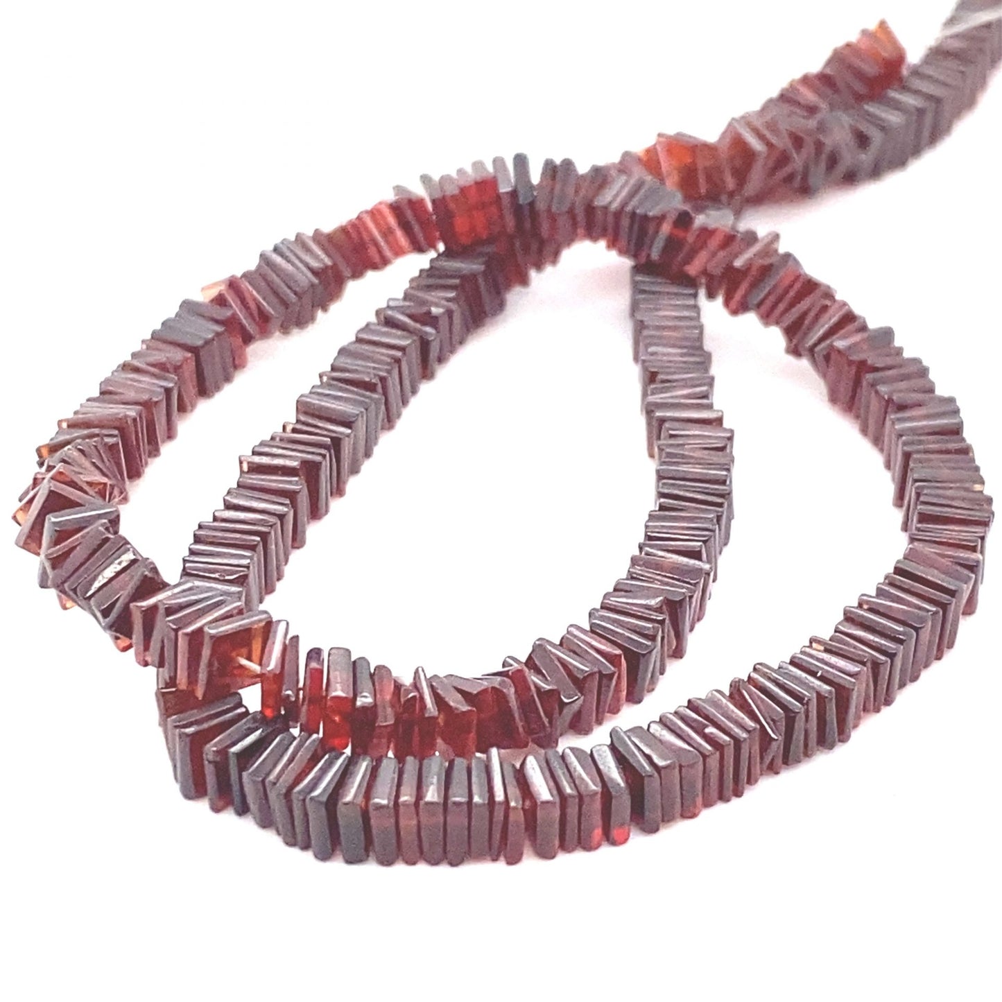 Garnet Disk Beads