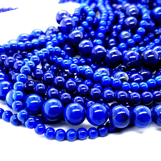 Lapis Lazuli Round Polished Beads