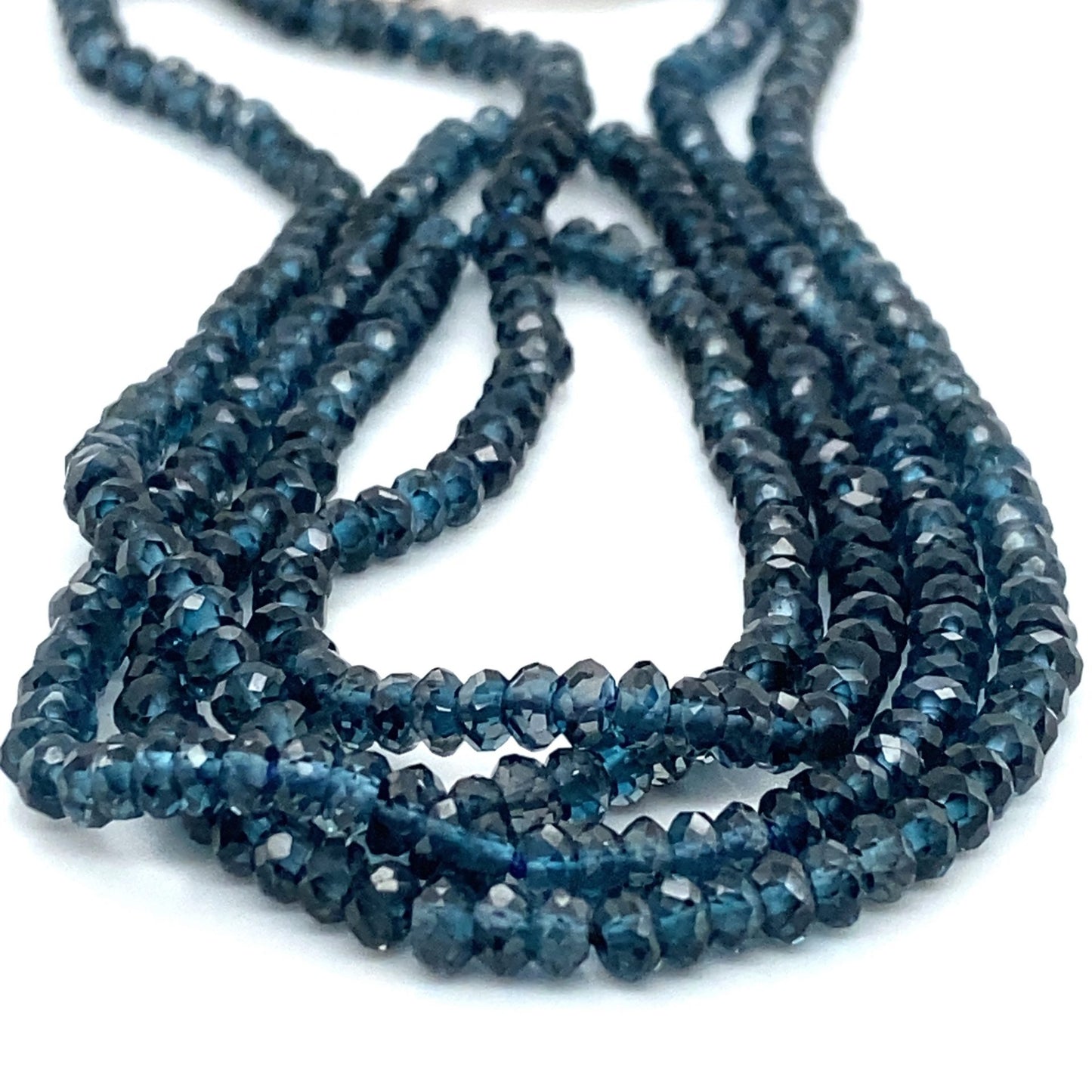 Topaz London Blue Facet Beads