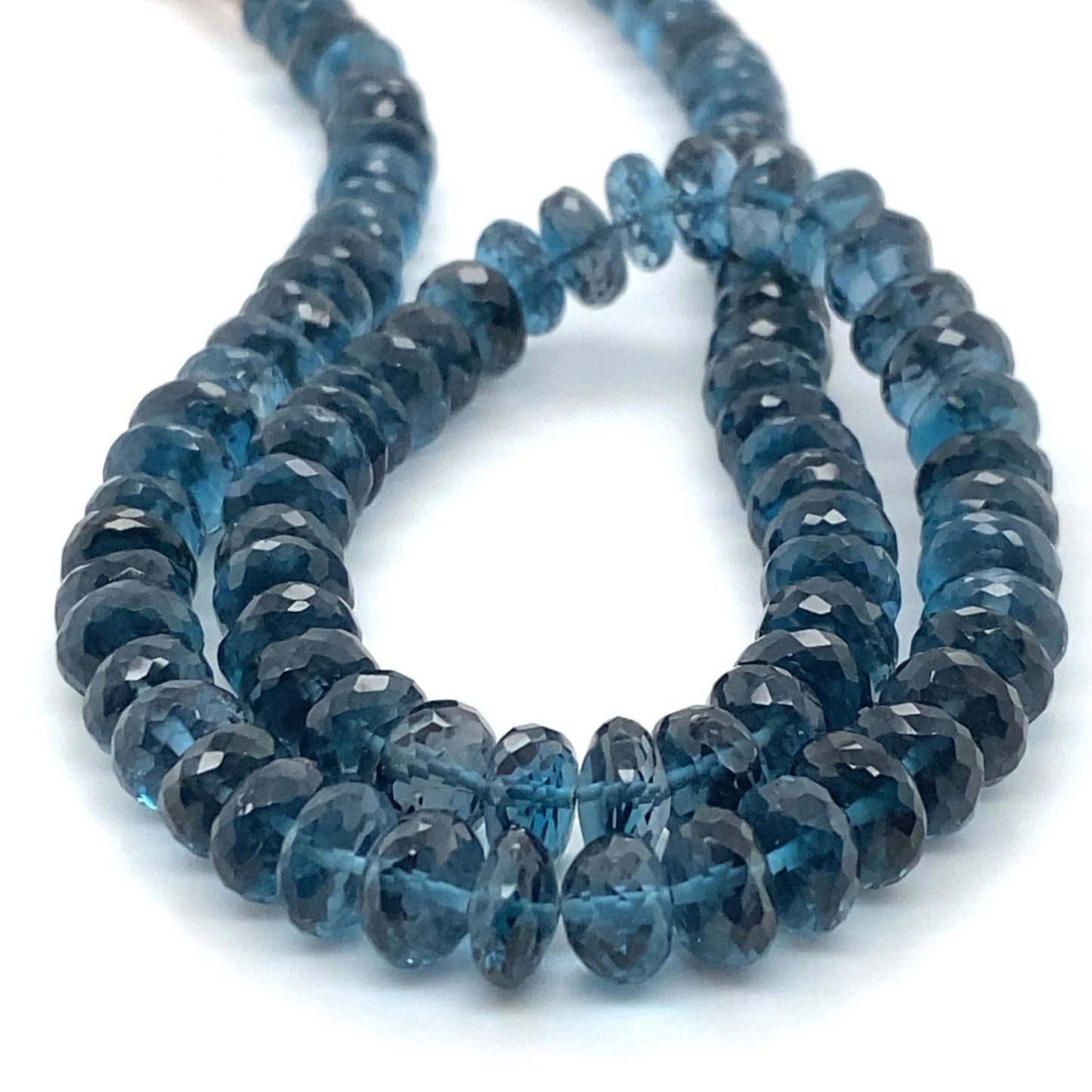 Topaz London Blue Facet Beads Large